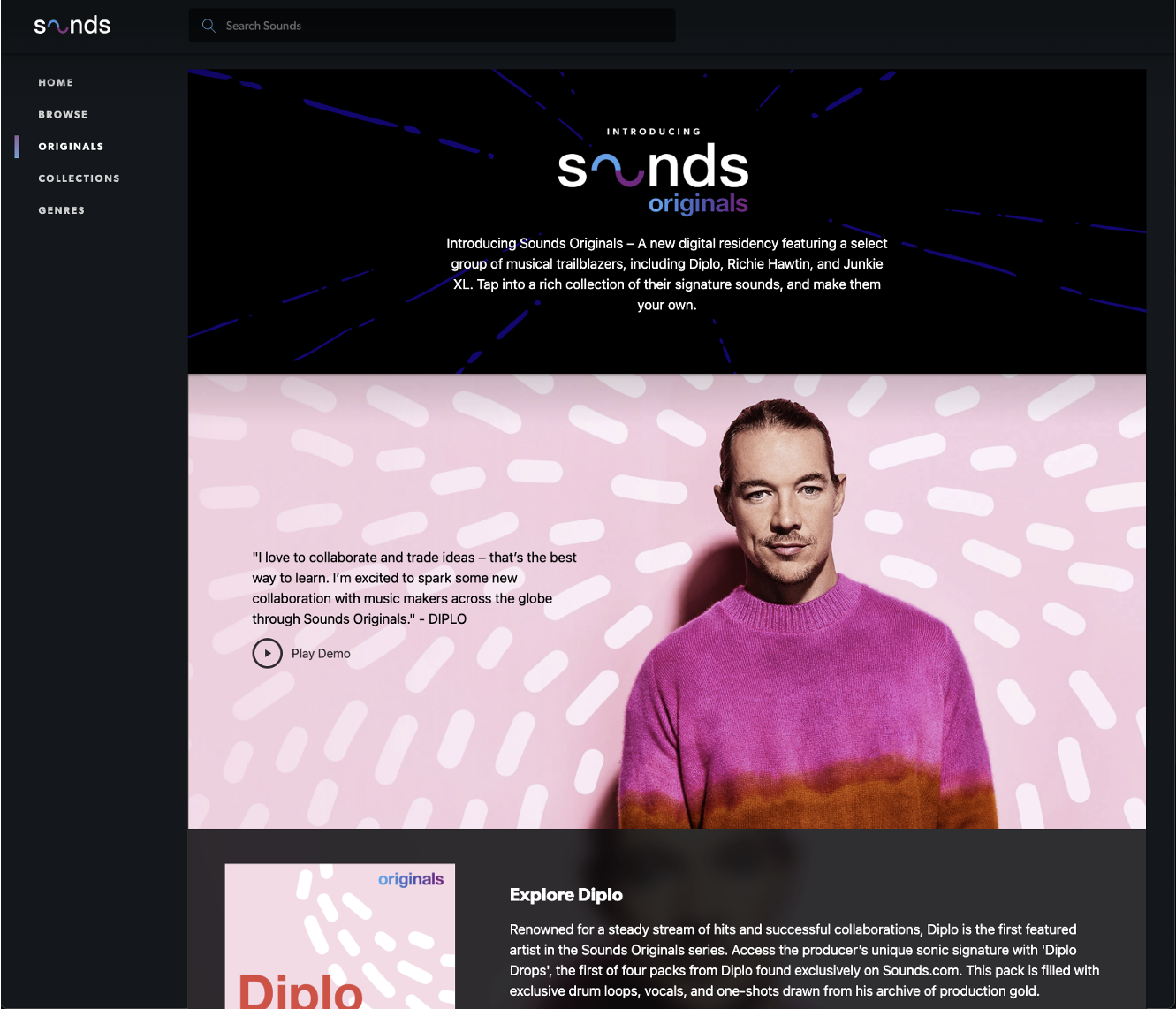 Diplo Sound Packs: Artist-Driven Growth for Sounds.com